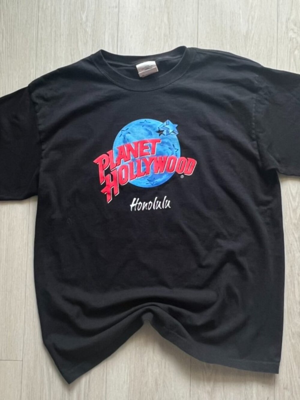 Vintage 90’s Planet Hollywood Honolulu Hawaii T-Shirt Large Black Made In USA